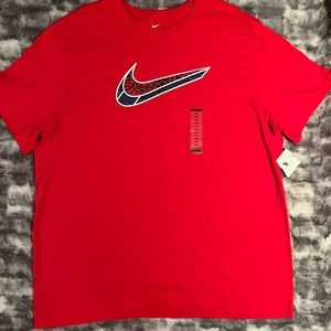 Nike Red shirt sleeve men’s Tee sz 2 XL NWT
